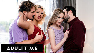ADULT TIME - Scarlett Sage férjet cserél a latin bombázóval, Carlita Ray-jel egy vad swinger négyesért!
