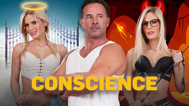 Candee Licious engedelmesen nyafog David Perry fallosza alatt